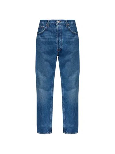 Agolde 90´s Frayed Jeans In Blue