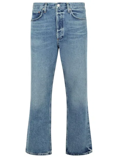 Agolde '90's' 'friction' Cotton Jeans In Blue