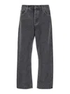 Agolde 90s Grey Five Pocket Jeans In Cotton Man In Grey
