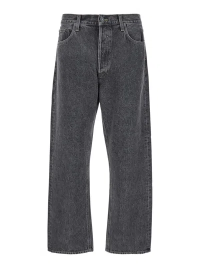 AGOLDE '90'S' GREY FIVE POCKET JEANS