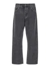 Agolde 90s Grey Five Pocket Jeans In Cotton Man In Grey