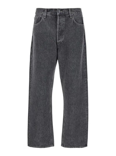 AGOLDE '90'S' GREY FIVE POCKET JEANS