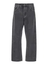 Agolde 90s Grey Five Pocket Jeans In Cotton Man In Grey