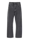 Agolde 90s Grey Five Pocket Jeans In Cotton Man In Grey