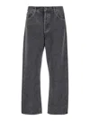 Agolde 90s Grey Five Pocket Jeans In Cotton Man In Grey
