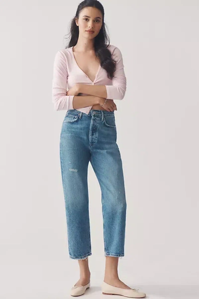 Agolde 90s Mid-rise Straight-leg Jeans In Blue