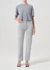 Agolde 90's Pinch Waist High Rise Straight In Rian In Grey