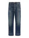 Agolde Blue Washed Jeans In Regenerated Denim