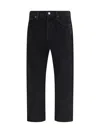 Agolde Black Regular Jeans Men In Black