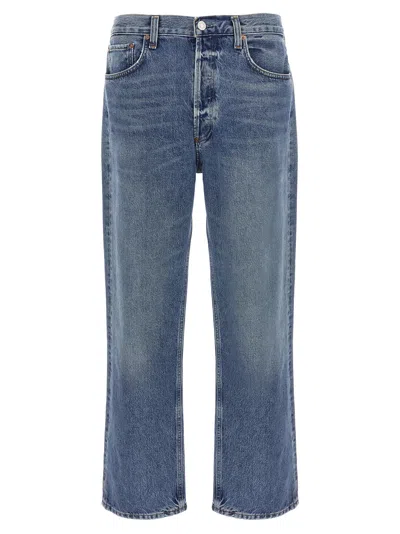 Agolde 90 S Five-pocket Straight-leg Jeans In Blue