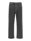 Agolde 90s Grey Five Pocket Jeans In Cotton Man In Grey