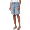 AGOLDE AGOLDE '90S LONG CUTOFF DENIM SHORTS