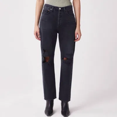 Agolde 90s Loose Fit Jeans In Vagabond In Black