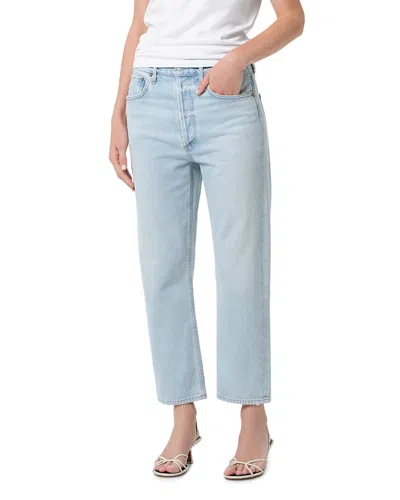 Agolde '90s Mid Rise Cropped Jeans In Distractio