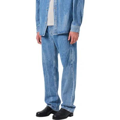 Agolde '90s Mid Rise Relaxed Straight Leg Jeans In Blue