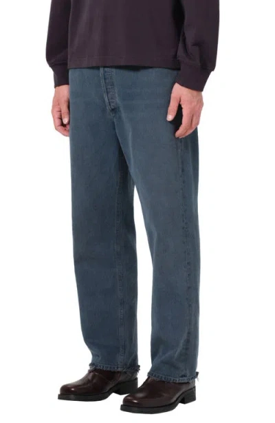 Agolde '90s Mid Rise Relaxed Straight Leg Jeans In Blue