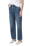 Agolde '90s Mid Rise Relaxed Straight Leg Jeans In Blue