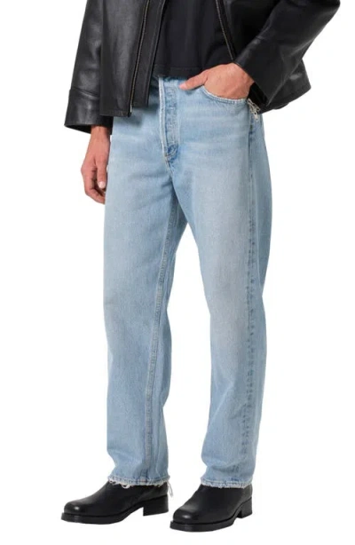 Agolde 90's Relaxed Fit Mid Rise Jeans In Force Blue