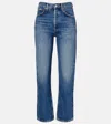Agolde ‘90s Mid-rise Straight Jeans In Blue