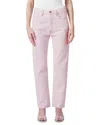 Agolde 90s Mid Rise Straight Jeans In Cosmos In Pink