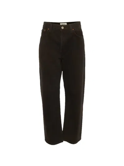 Pre-owned Agolde 90s Mid-rise Loose-fit Jeans In Black