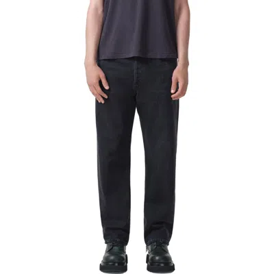 Agolde '90s Organic Cotton Straight Leg Baggy Jeans In Black