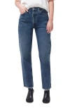 Agolde '90s Pinch High Waist Straight Leg Organic Cotton Baggy Jeans In Blue