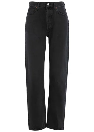 Agolde 90s Pinch Straight-leg Jeans In Black