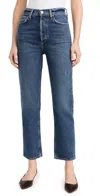Agolde 90s Pinch Waist Crop Jeans Solace In Solace