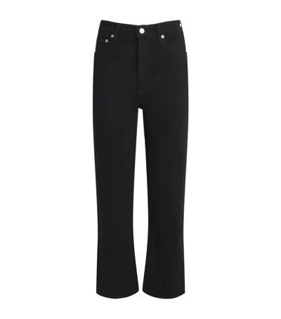 Agolde '90s Pinch Waist Cropped Jeans In Black