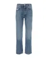 Agolde 90s Pinch Waist Cropped Jeans In Blue