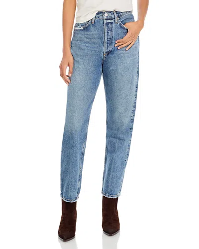 Agolde '90s Pinch Waist High Rise Straight Jeans In Hooked