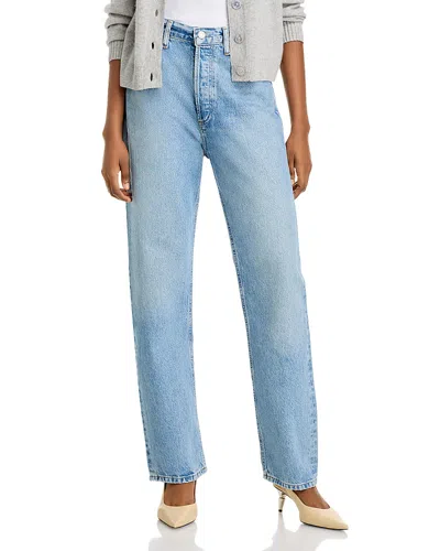 Agolde 90s Pinch Waist High Rise Straight Jeans In Infinite