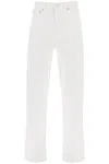 Agolde Criss Cross Straight Jeans In Marshmallow