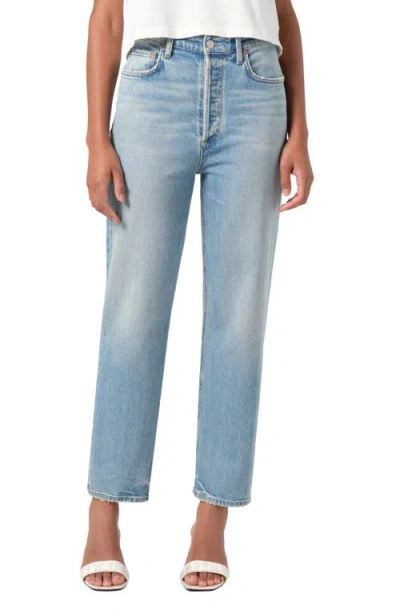 AGOLDE AGOLDE '90S PINCH WAIST HIGH WAIST CROP STRAIGHT LEG JEANS