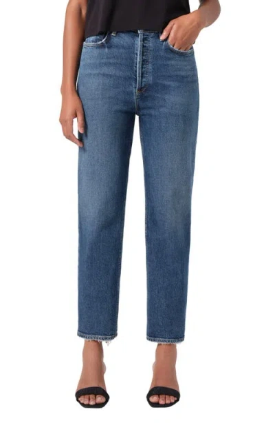 AGOLDE AGOLDE '90S PINCH WAIST HIGH WAIST CROP STRAIGHT LEG JEANS