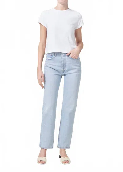 Agolde 90s Pinch Waist High Waist Jeans In Focus In Blue
