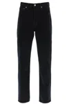 Agolde Black 90s Pinch Waist High Rise Straight Jeans In Crushed (black)
