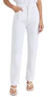 Agolde Parker Straight Leg Jeans In Milkshake In Marshmallow