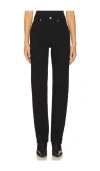 Agolde Valen High Waist Organic Cotton Ankle Straight Leg Jeans In Animal Print