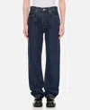 Agolde Blue Jeans With Belt Loops And Logo Patch On The Rear In Denim Woman In Blue