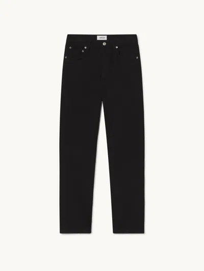 Agolde '90s Pinch Waist Long Jean Cover 28 In Black