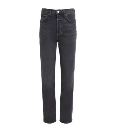 Agolde '90s Pinch Waist Straight Jeans In Multi