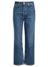 Agolde Pinch Waist Cropped Organic High-rise Flared Jeans