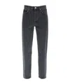 Agolde Blue Jeans With High Waist And Logo Patch On The Rear In Black