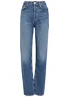 Agolde 90s Pinch Waist Straight-leg Jeans In Blue
