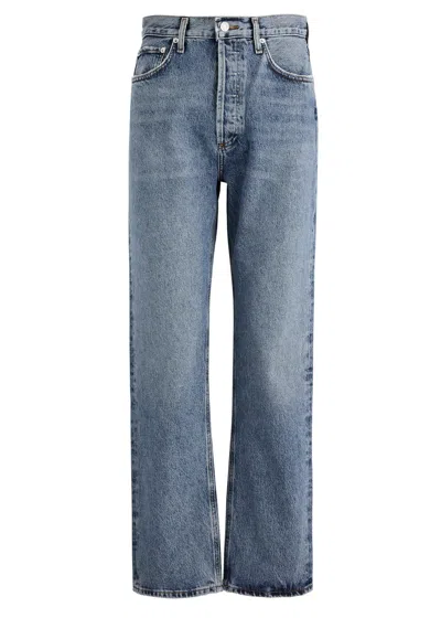 Agolde 90s Pinch Waist Straight-leg Jeans In Plcbo Placebo