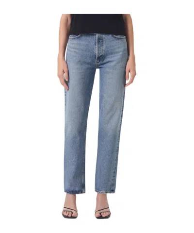 Agolde 90s Straight-leg Boyfriend Jeans In Multi