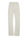Shop Agolde 90s' White Jeans With Five-pocket Design