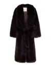 Agolde Shoreditch Ski Club Ebony Coat In Camel